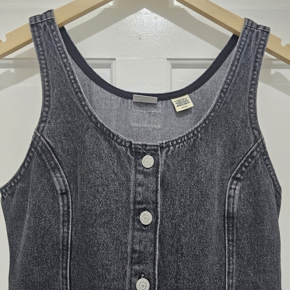 Levi's Tuli Denim Button Down Mini Dress Black Stonewash Size S - Picture 5 of 17